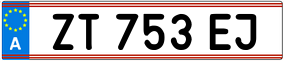 Trailer License Plate